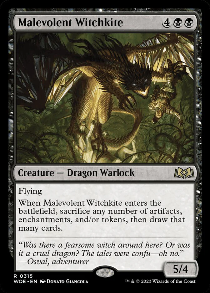 Malevolent Witchkite 315/276 (Wilds of Eldraine)