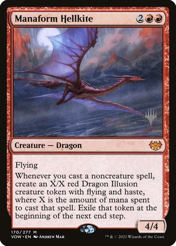 Manaform Hellkite 170 (Promo Pack: Kamigawa: Neon Dynasty)