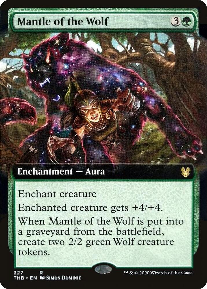 Mantle of the Wolf 327/254 (Theros Beyond Death)  - Extended Art Foil