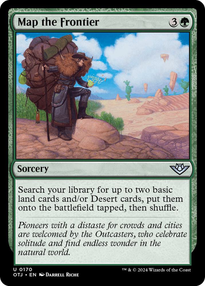 Map the Frontier 170/286 (Outlaws of Thunder Junction)  - Foil