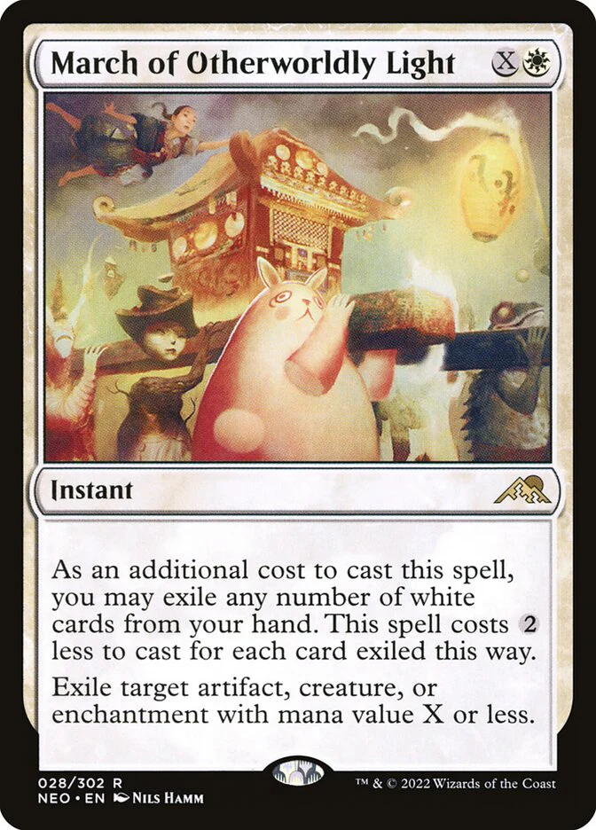 March of Otherworldly Light 28/302 (Kamigawa: Neon Dynasty)  - Foil