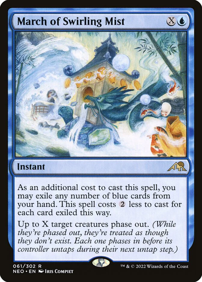 March of Swirling Mist 61/302 (Kamigawa: Neon Dynasty)  - Foil