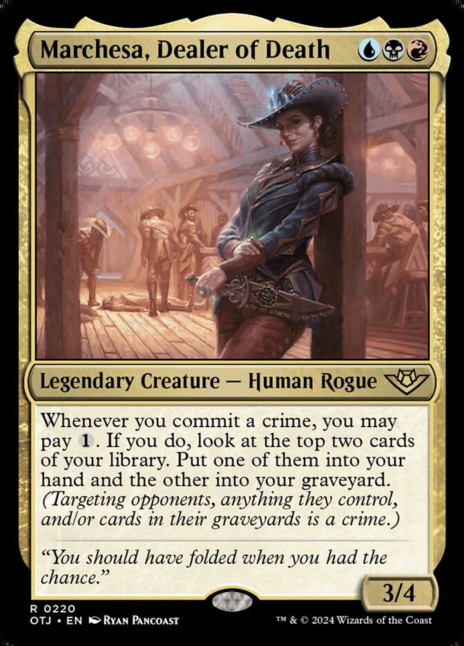 Marchesa, Dealer of Death 220/286 (Outlaws of Thunder Junction)  - Foil