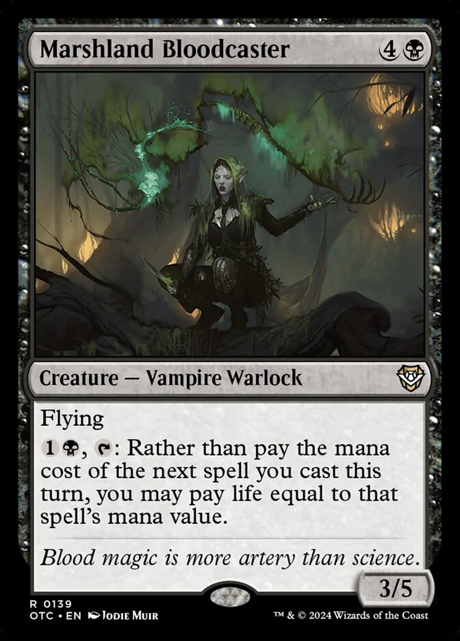 Marshland Bloodcaster 139/342 (Commander: Outlaws of Thunder Junction)