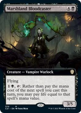 Marshland Bloodcaster Extended Art 370/81 (Commander 2021)