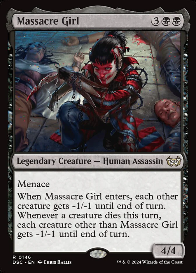 Massacre Girl 146 (Commander: Duskmourn: House of Horror)