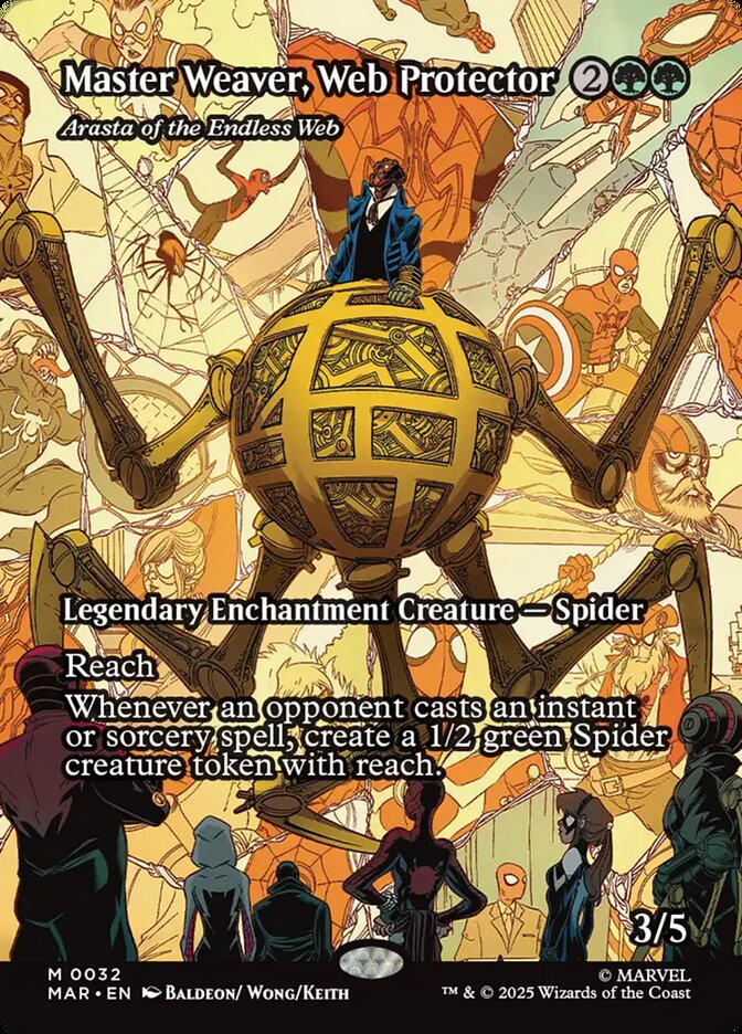 Master Weaver, Web Protector - Arasta of the Endless Web 32 (Marvel Universe Eternal-Legal) - Borderless