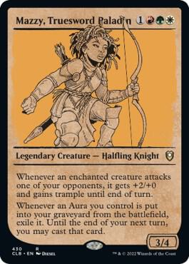 Mazzy Truesword Paladin Showcase 430/361 (Commander Legends: Battle for Baldur's Gate)