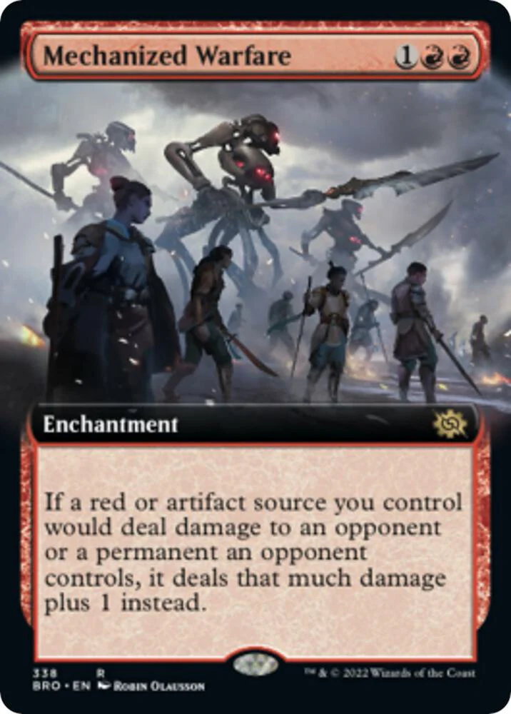 Mechanized Warfare Extended Art 338/287 (The Brothers' War)  - Foil