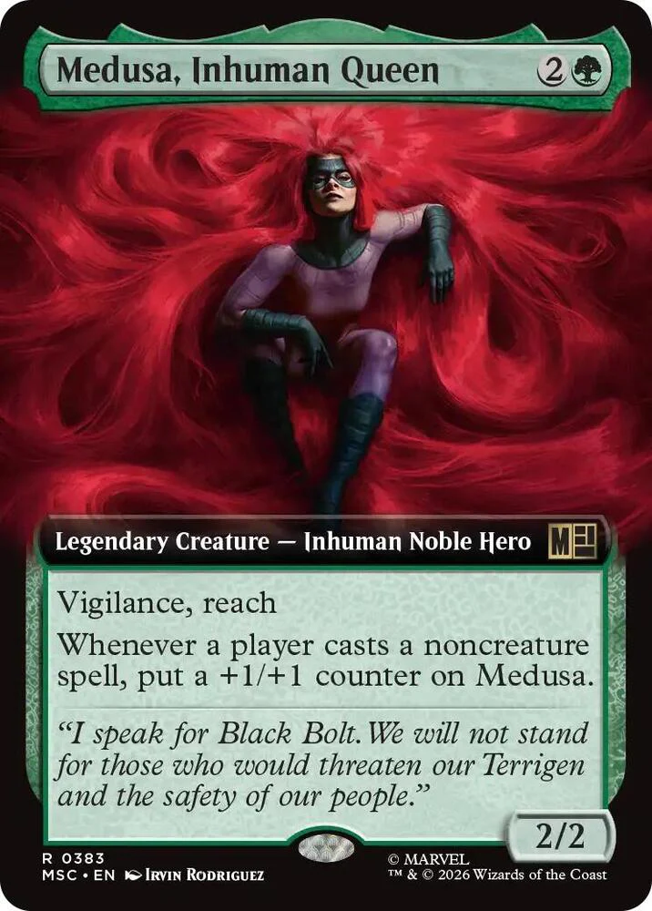Medusa Inhuman Queen Extended Art 383 (Commander: Marvel Super Heroes)  - Extended Art