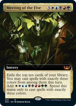 Meeting of the Five Extended Art 436/281 (Streets of New Capenna)  - Foil