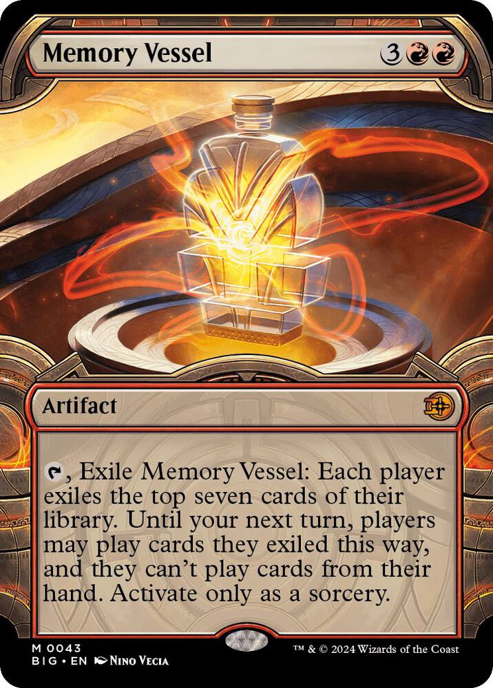 Memory Vessel 43/30 (Outlaws of Thunder Junction: The Big Score)  - Showcase Foil