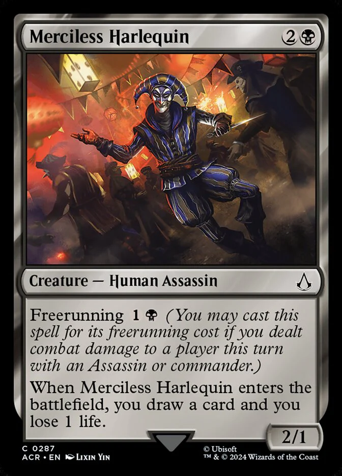 Merciless Harlequin 287/110 (Universes Beyond: Assassin's Creed)