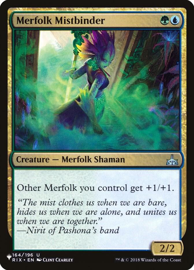 Merfolk Mistbinder RIX-164/5075 (The List Reprints)