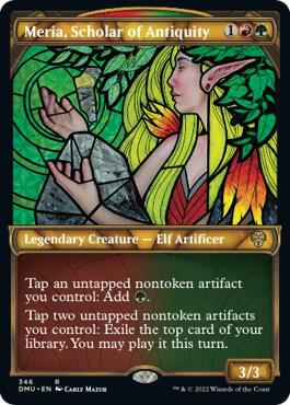 Meria Scholar of Antiquity Textured Foil 346/281 (Dominaria United)  - Foil