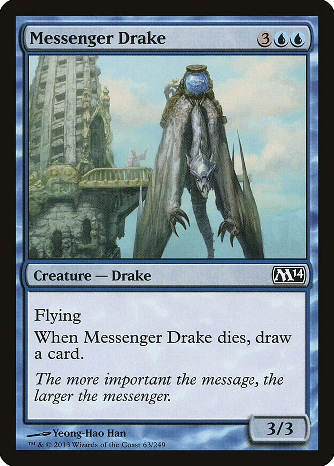 Messenger Drake 63/249 (Magic 2014 (M14))  - Foil