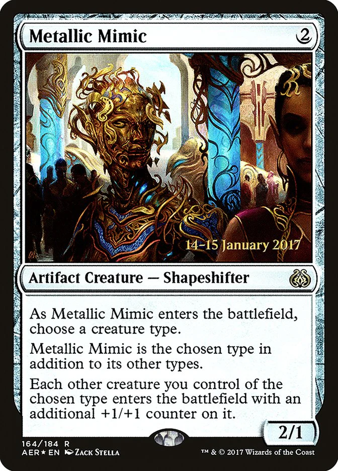 Metallic Mimic 164 (Prerelease Cards)  - Foil