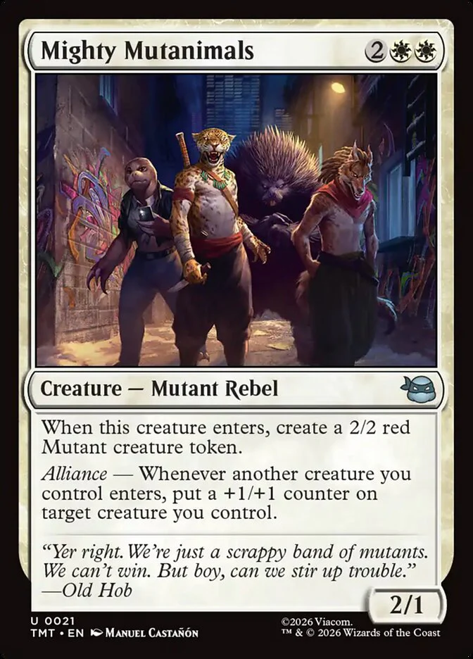 Mighty Mutanimals 21/190 (Teenage Mutant Ninja Turtles) - Foil