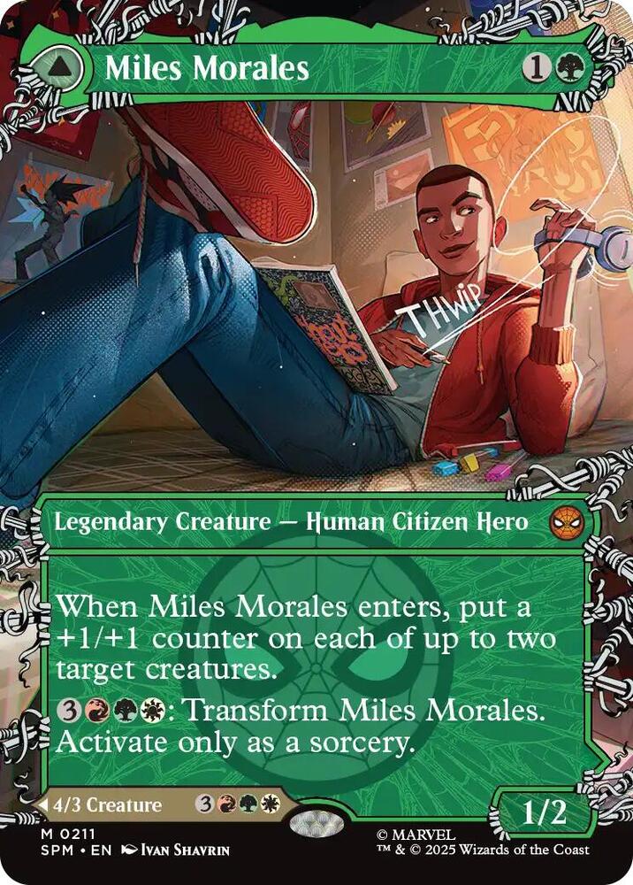 Miles Morales // Ultimate Spider-Man  211/198 (Marvel's Spider-Man)  - Showcase Foil