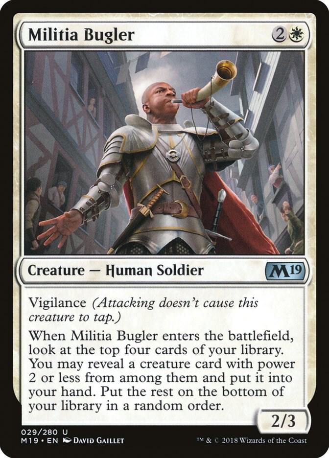 Militia Bugler 29/280 (Core Set 2019)  - Foil