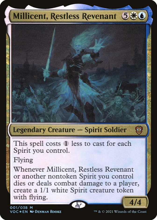 Millicent, Restless Revenant 1/38 (Commander: Innistrad: Crimson Vow)  - Foil
