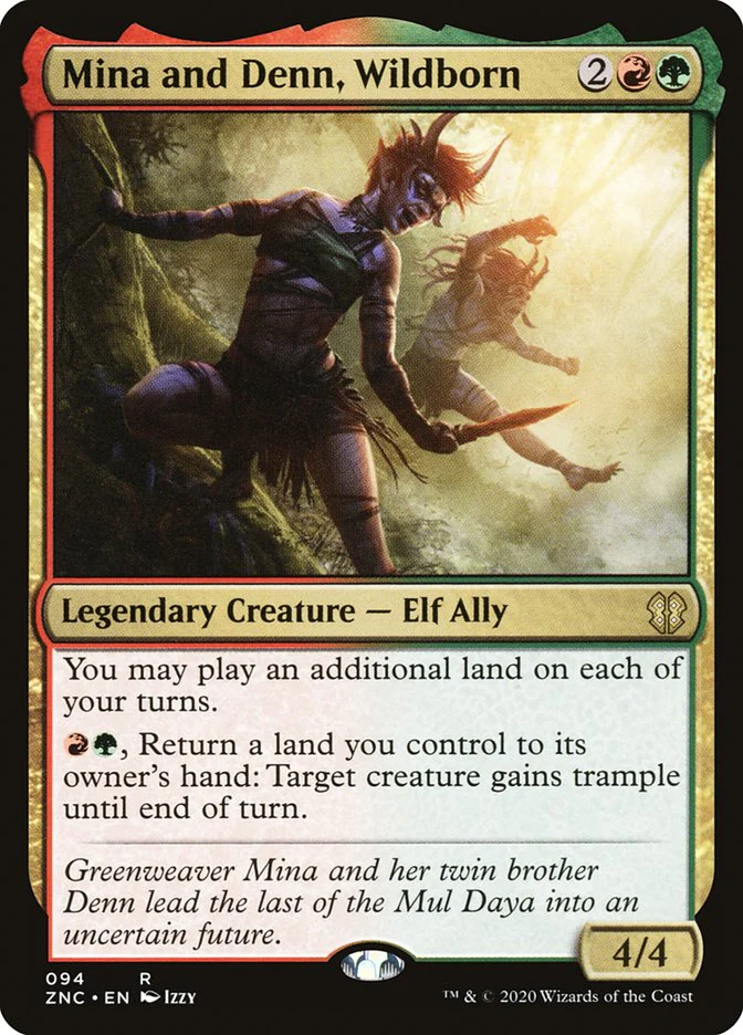 Mina and Denn, Wildborn 94/142 (Commander: Zendikar Rising)