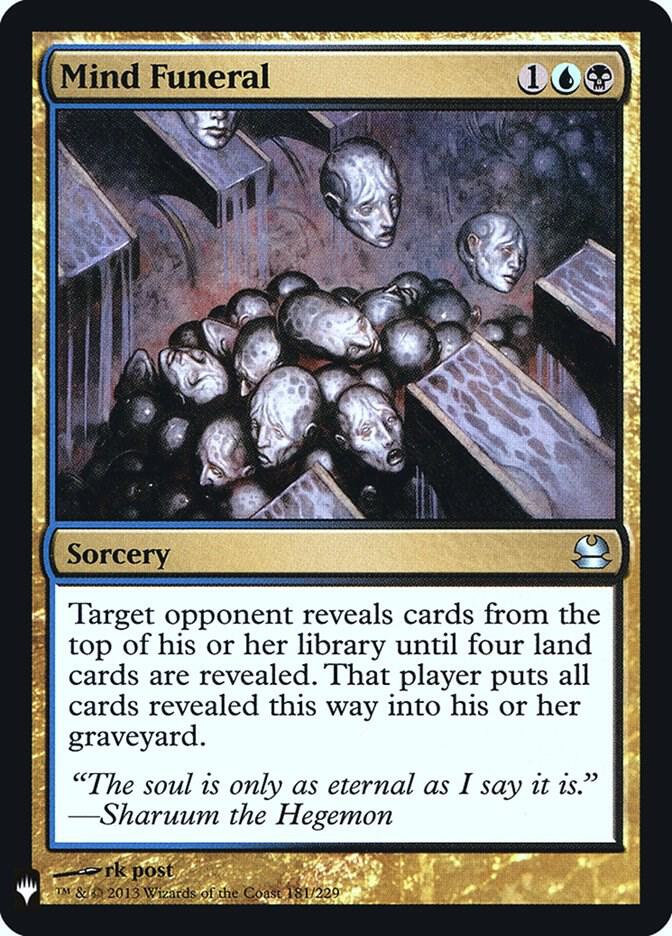 Mind Funeral MMA-181/5075 (The List Reprints)  - Foil
