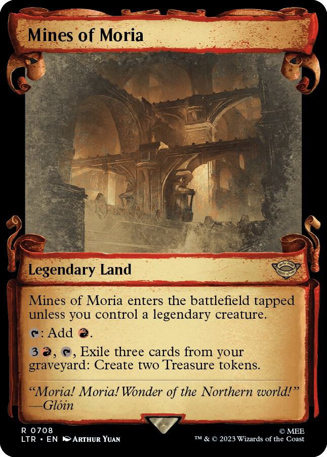Mines of Moria 708 (Universes Beyond: The Lord of the Rings: Tales of Middle-earth)  - Showcase Scroll Foil