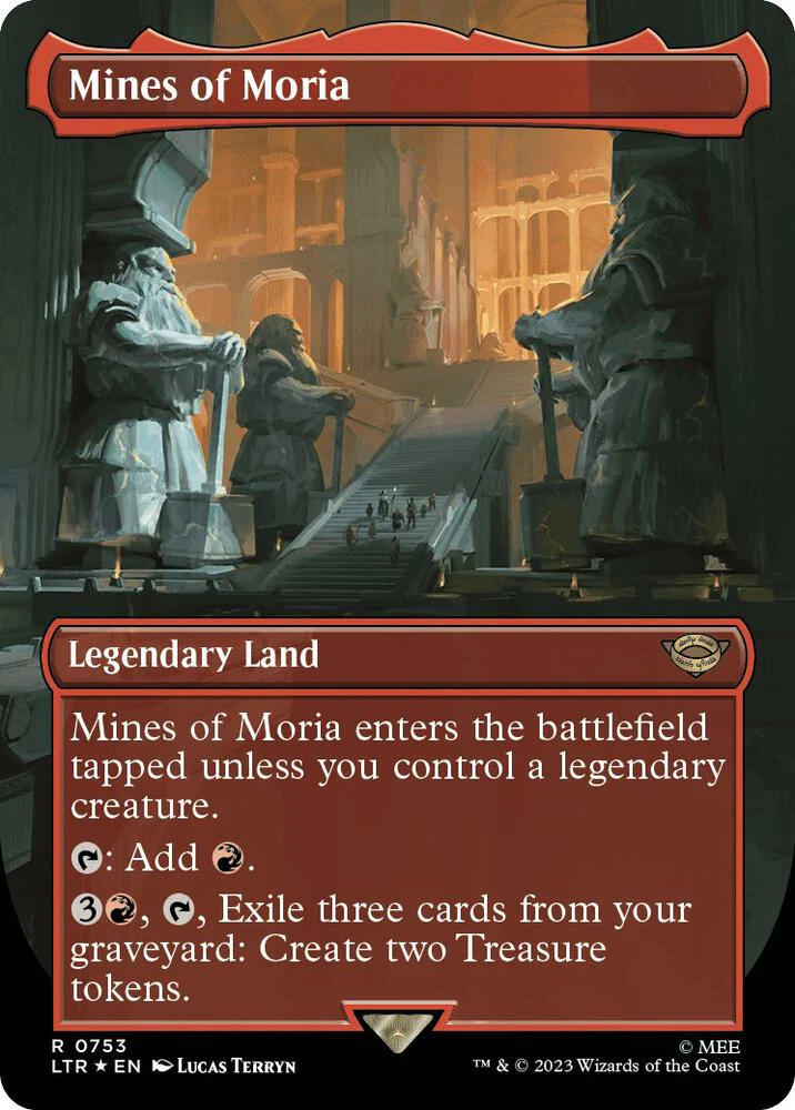 Mines of Moria 753/281 (Universes Beyond: The Lord of the Rings: Tales of Middle-earth)  - Borderless Surge Foil