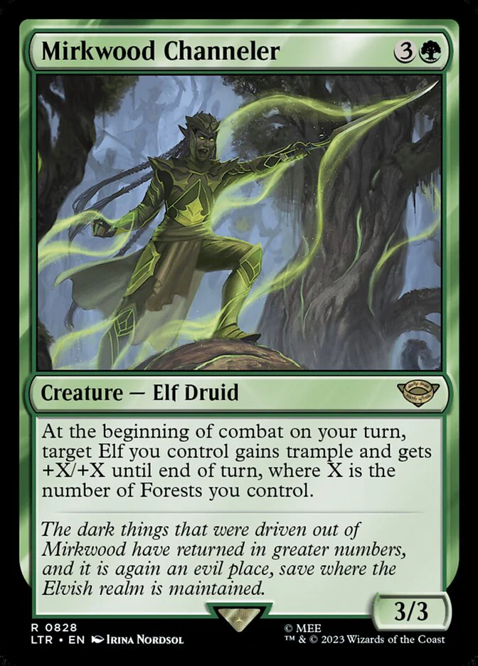 Mirkwood Channeler 828/281 (Universes Beyond: The Lord of the Rings: Tales of Middle-earth)