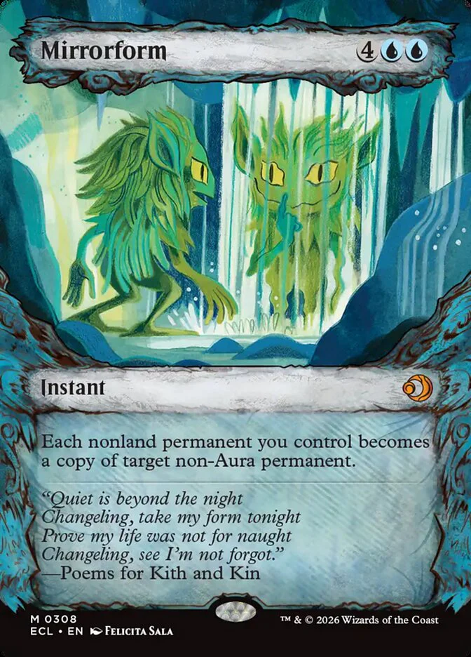 Mirrorform  308/273 (Lorwyn Eclipsed)  - Showcase Foil