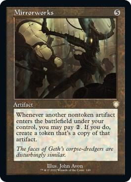 Mirrorworks Retro Frame 149 (Commander: The Brothers' War)