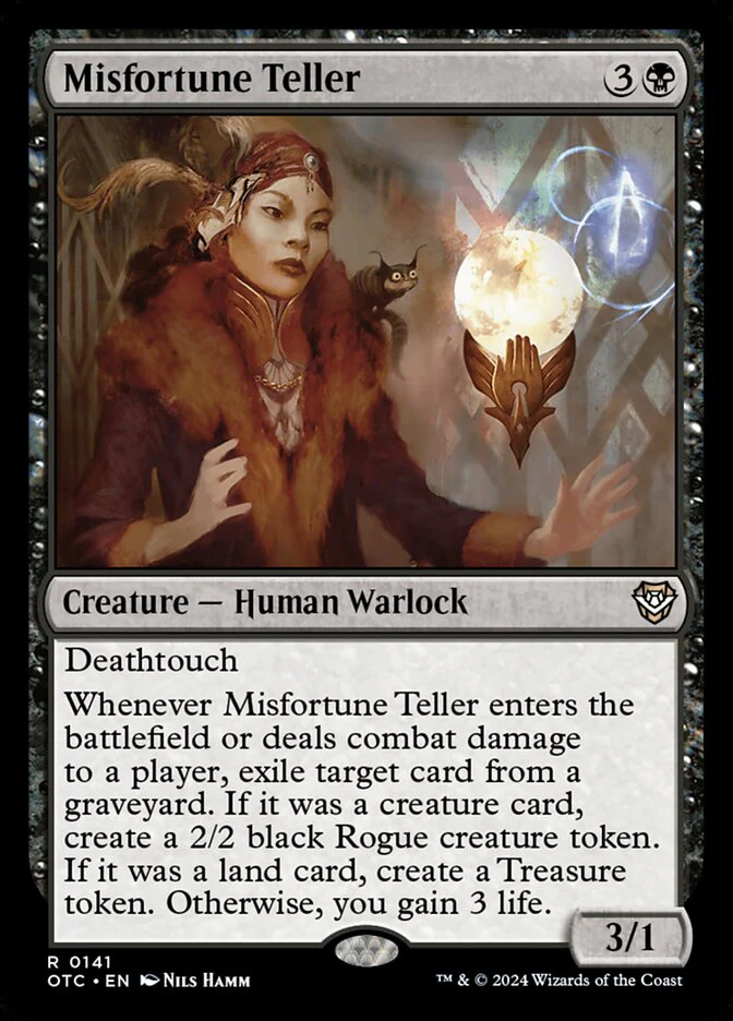 Misfortune Teller 141/342 (Commander: Outlaws of Thunder Junction)