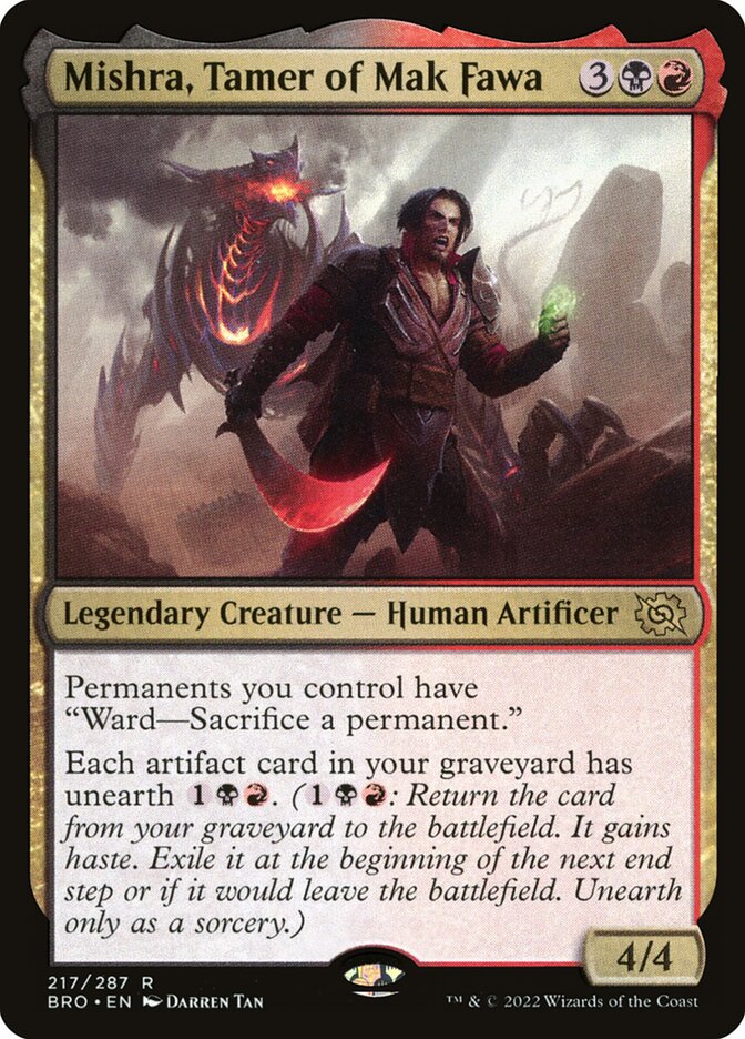 Mishra, Tamer of Mak Fawa 217/287 (The Brothers' War)  - Foil