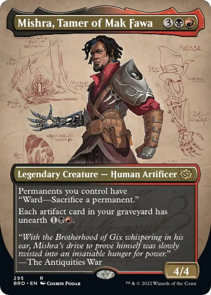 Mishra Tamer of Mak Fawa Borderless 295/287 (The Brothers' War)  - Foil
