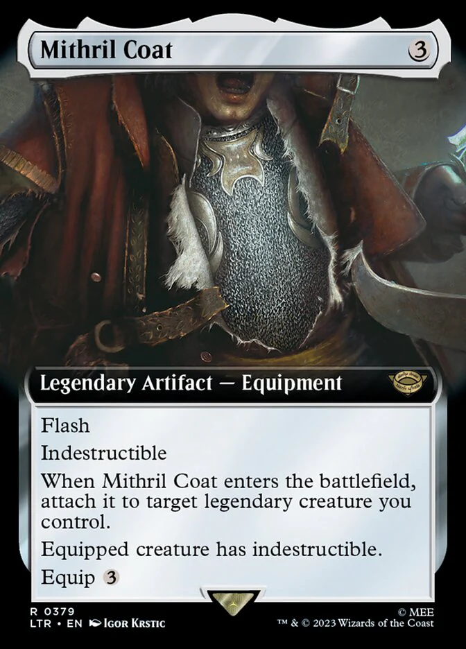 Mithril Coat 379/281 (Universes Beyond: The Lord of the Rings: Tales of Middle-earth)  - Extended Art Foil