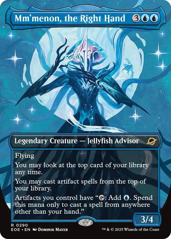 Mm'menon, the Right Hand 290/276 (Edge of Eternities)  - Borderless Foil