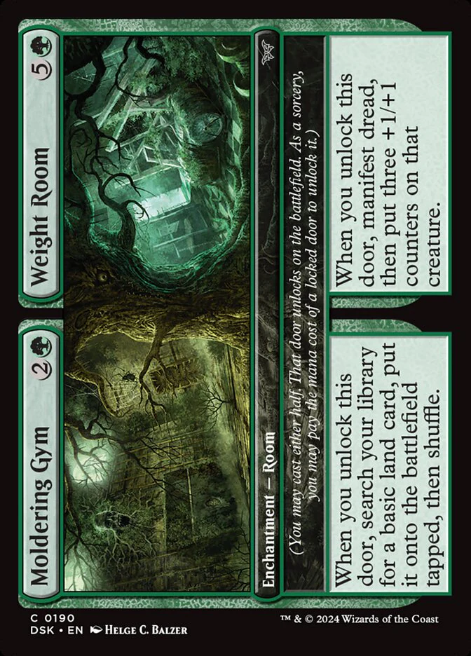 Moldering Gym // Weight Room 190 (Duskmourn: House of Horror)  - Foil