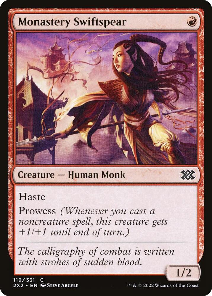 Monastery Swiftspear 119/331 (Double Masters 2022)  - Foil
