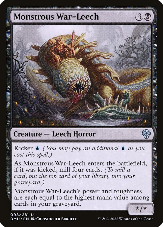Monstrous War-Leech 98/281 (Dominaria United)  - Foil