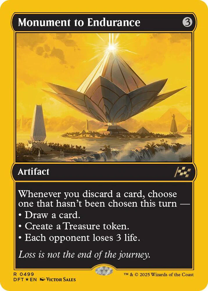 Monument to Endurance First Place Foil 499 (Aetherdrift)  - First-Place Foil