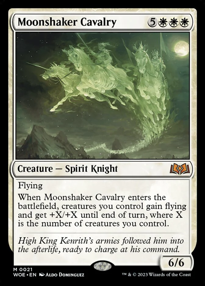 Moonshaker Cavalry 21 (Wilds of Eldraine)