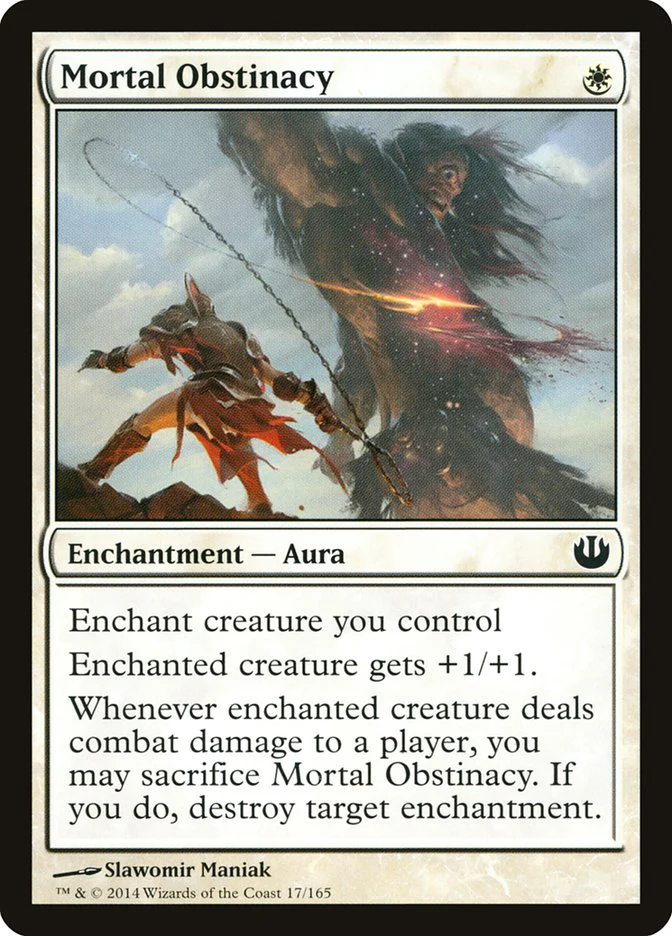 Mortal Obstinacy 17/165 (Journey Into Nyx)  - Foil