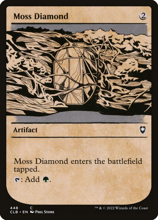 Moss Diamond 448/361 (Commander Legends: Battle for Baldur's Gate)  - Foil