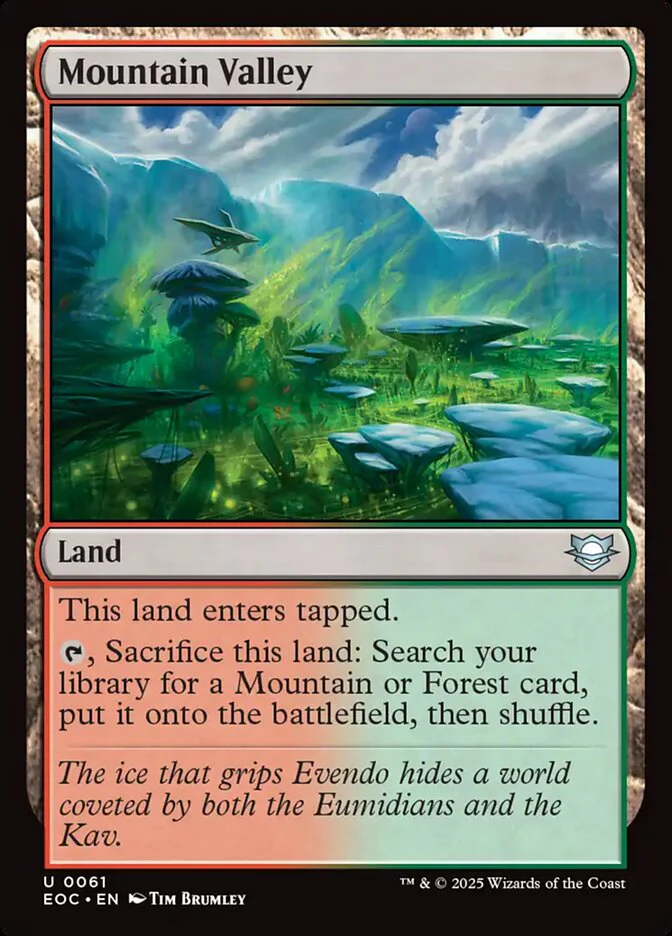 Mountain Valley 61/191 (Commander: Edge of Eternities)