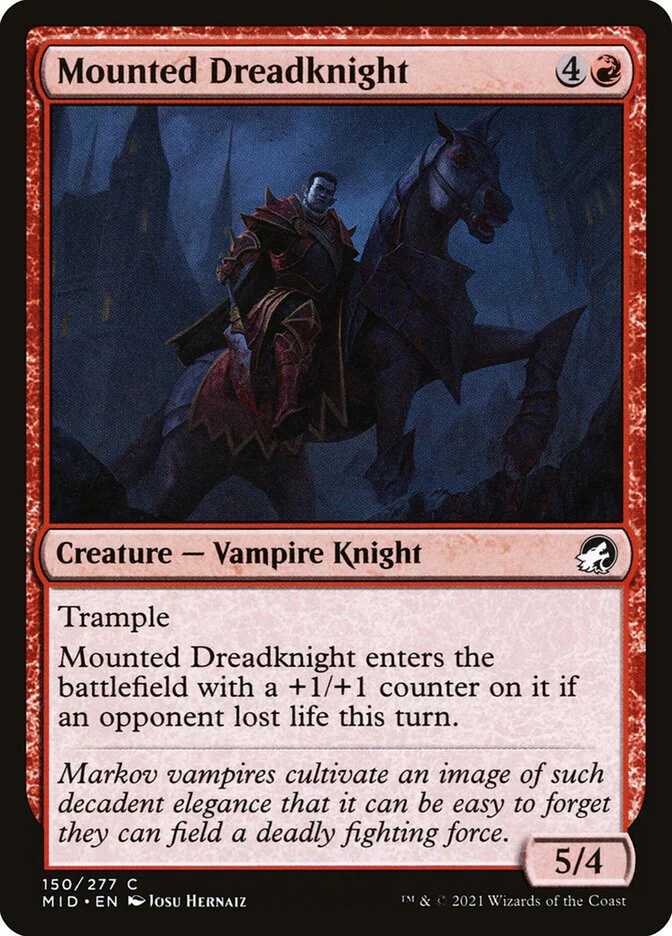 Mounted Dreadknight 150/277 (Innistrad: Midnight Hunt)