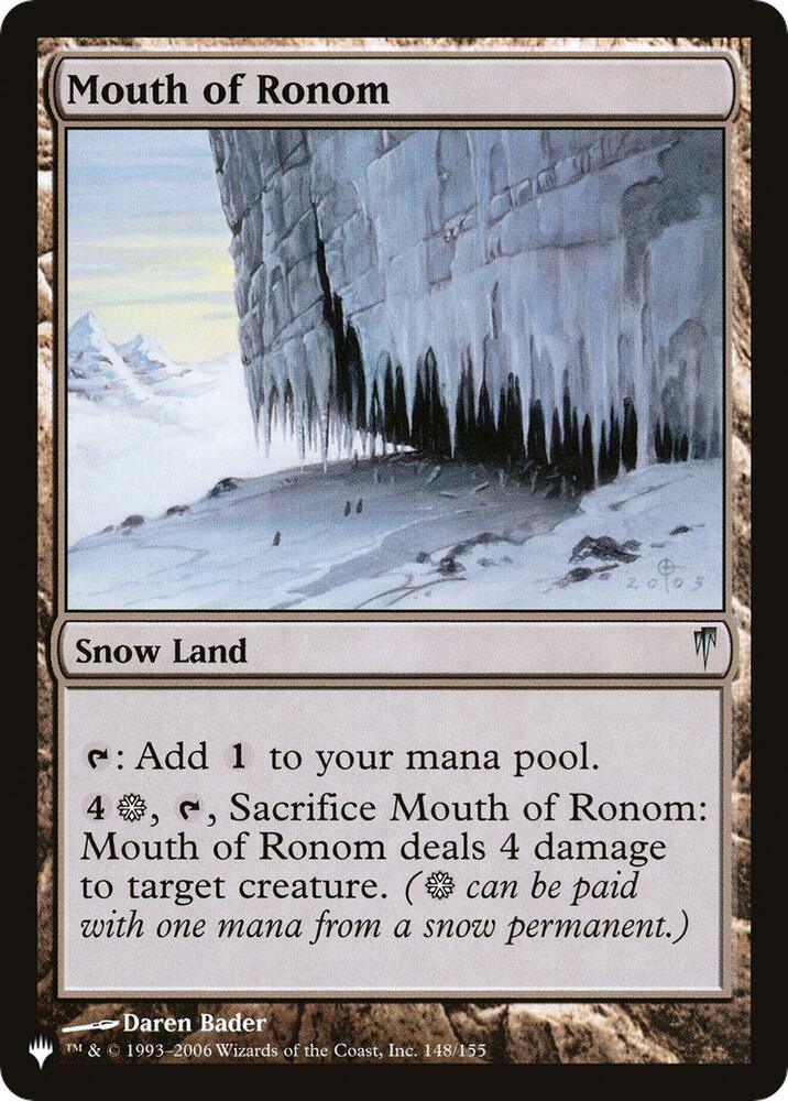 Mouth of Ronom 148/155 (The List Reprints)