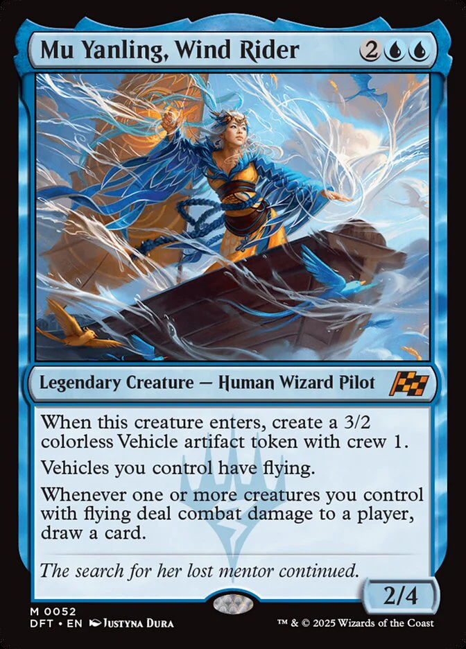 Mu Yanling, Wind Rider 52/291 (Aetherdrift) - Foil