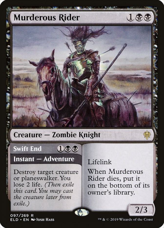 Murderous Rider // Swift End 97/269 (Throne of Eldraine)