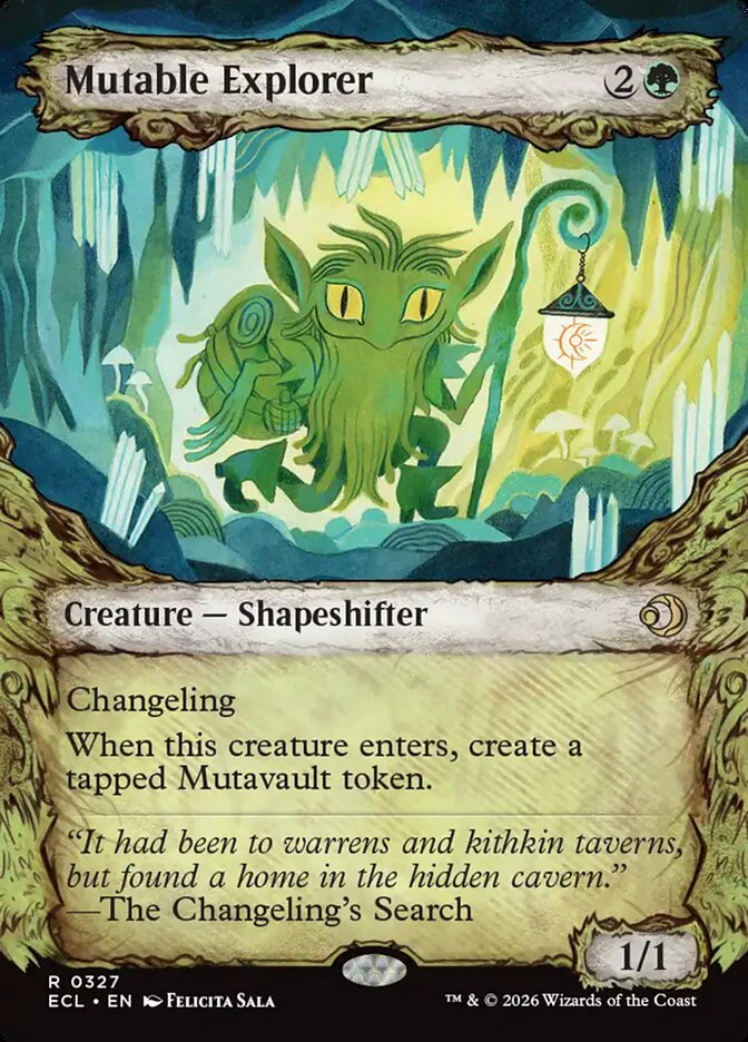 Mutable Explorer  327/273 (Lorwyn Eclipsed)  - Showcase Foil